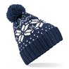 Winter hat - mod. B456:French Navy, 100% acrylic, White, One Size